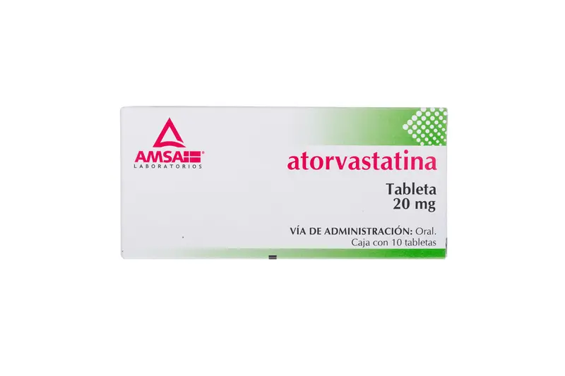 ATORVASTATINA 20 MG 10 TABLETAS CADA CAJA
