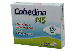 LORATADINA/BETAMETASONA 10 TAB 5/0.25 MG