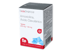 AMOXICILINA/AC CLAVULANICO 10 TAB 875/125 MG