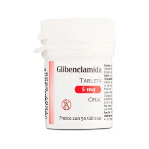 Glibenclamida (5mg) 50Tabletas