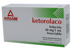 KETOROLACO (30MG/ML) 3 AMPOLLETAS