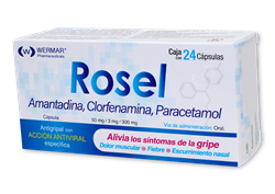 AMANTADINA/CLORFENAMINA/PARACETAMOL 24 CAPS 50/3/300 MG