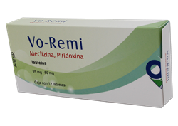 Meclizina/Vitamina B6 (25mg/50mg) 12 Tab