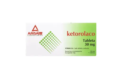 KETOROLACO (30MG) 4 TABLETAS