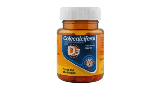 VITAMINA D3 COLECALCIFEROL 5000UI 30 CAPSULAS GELATINA BLANDA