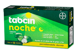TABCIN NOCHE 12 CAP 250/10/5 MG