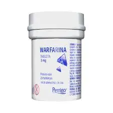 Warfarina 5 Mg Con 25 Tabletas