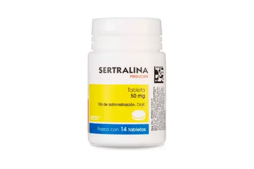 SERTRALINA 50 MG 14 TABLETAS CADA FRASCO 