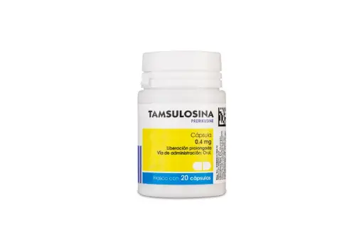 TAMSULOSINA 0.40MG 20 CAPSULAS CADA FRASCO