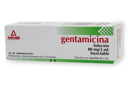 GENTAMICINA 1 AMP 80MG/2 ML