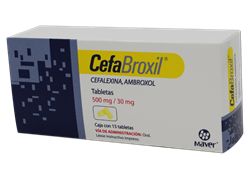 CEFALEXINA/AMBROXOL 15 TAB 500/30 MG