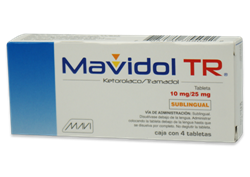 KETOROLACO/TRAMADOL SUBLINGUAL 4 TAB 25/10 MG